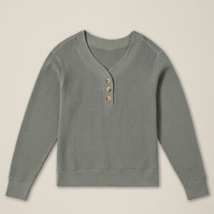 Pact Organic Waffle Knit Henley